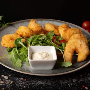 Creveți pane / Breaded shrimp