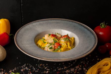 Spaghete cu creveți / Spaghetti with shrimp